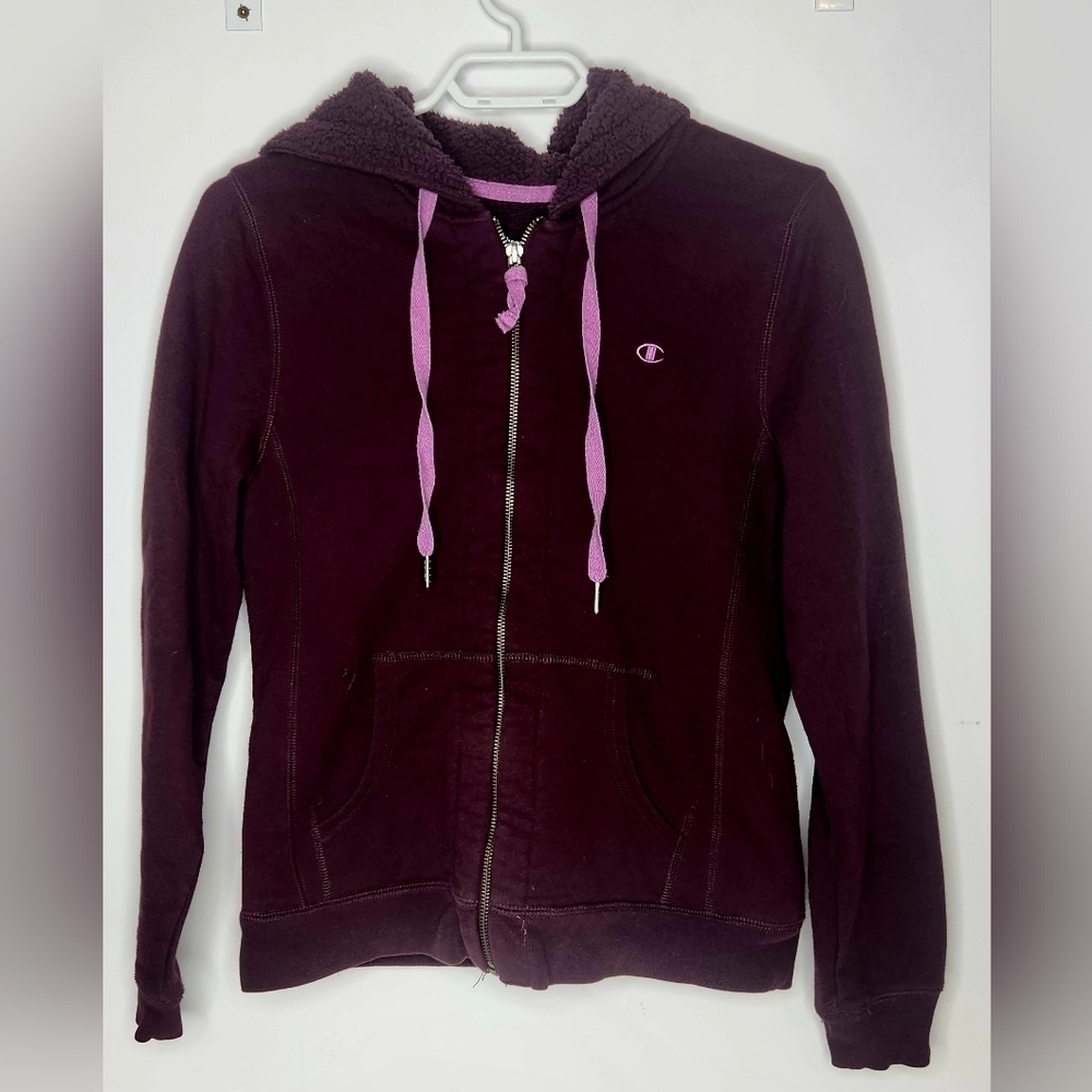Champion Hoodie, burgundy, Size S
